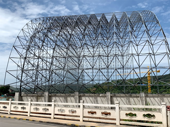 東麗山寨礦儲煤棚網架